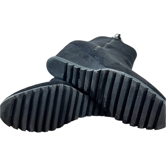 Black Wedge Bootie size 8.5 - Picture 5 of 8